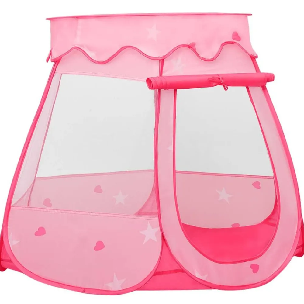 Jeux De Plein Air-vidaXL Tente de jeu pour enfants avec 250 balles Rose 102x102x82 cm Multicolore