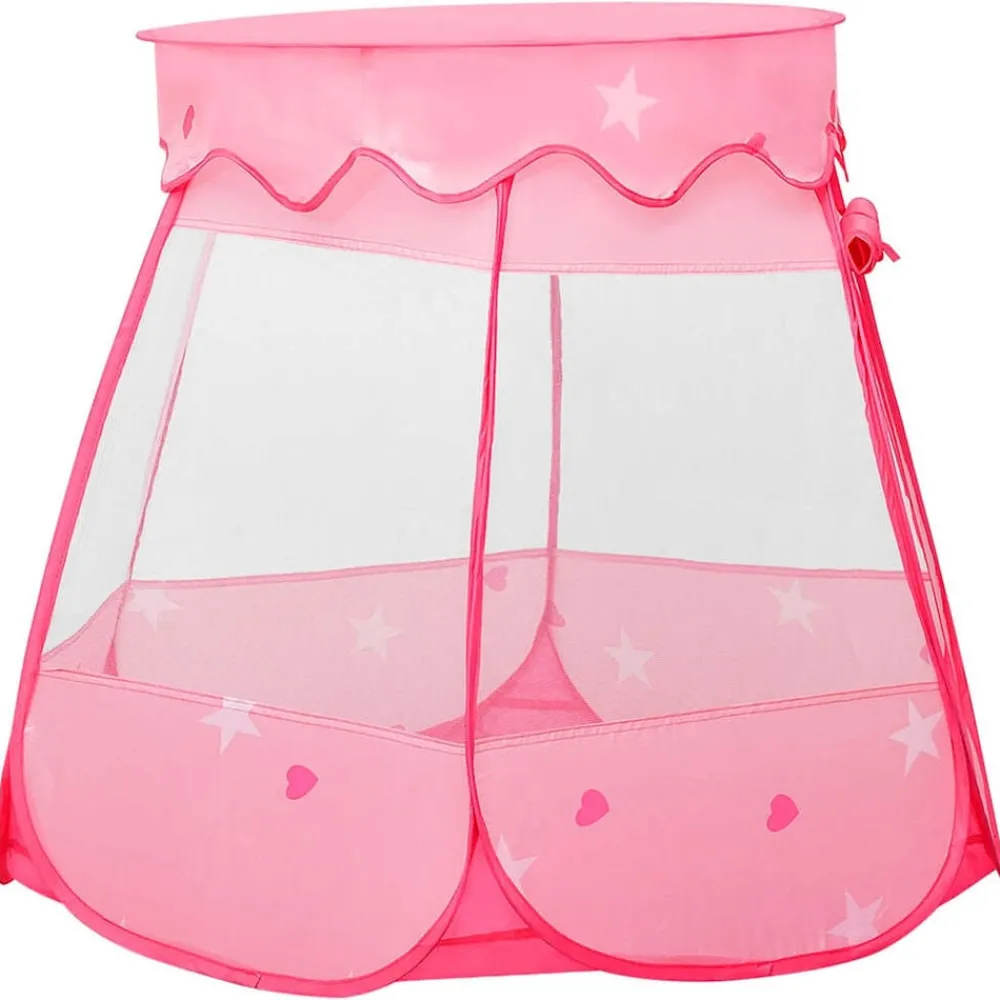 Jeux De Plein Air-vidaXL Tente de jeu pour enfants avec 250 balles Rose 102x102x82 cm Multicolore