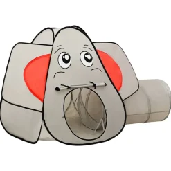 Jeux De Plein Air-vidaXL Tente de jeu pour enfants 250 balles Éléphant Gris 174x86x101cm Multicolore 1
