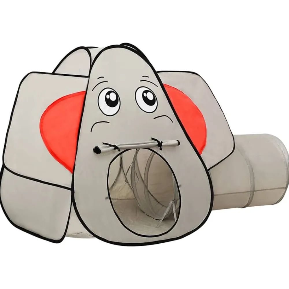 Jeux De Plein Air-vidaXL Tente de jeu pour enfants 250 balles Éléphant Gris 174x86x101cm Multicolore 1