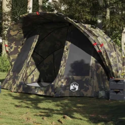 Loisirs De Plein Air-vidaXL Tente de pêche 5 personnes imperméable Camouflage