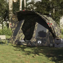 Loisirs De Plein Air-vidaXL Tente de pêche 5 personnes imperméable Camouflage