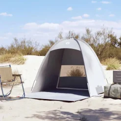 Loisirs De Plein Air-vidaXL Tente de plage 3 personnes imperméable Gris