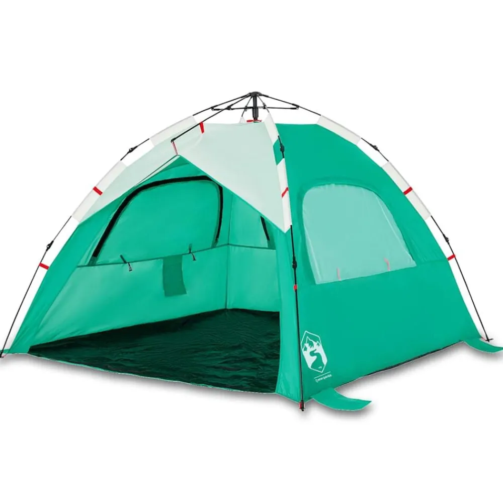 vidaXL Tente de plage 3 personnes libération rapide imperméable