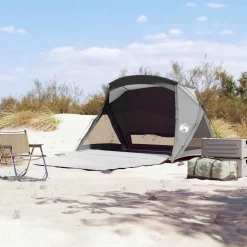 Loisirs De Plein Air-vidaXL Tente de plage 2 personnes imperméable Gris
