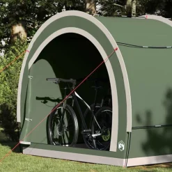 Loisirs De Plein Air-vidaXL Tente de rangement pour vélos avec toit 256 x 222 x 182 cm Vert