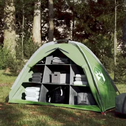 Loisirs De Plein Air-vidaXL Tente de rangement avec 9 compartiments imperméable Vert