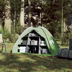 Loisirs De Plein Air-vidaXL Tente de rangement avec 9 compartiments imperméable Vert