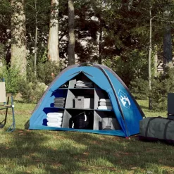 Loisirs De Plein Air-vidaXL Tente de rangement avec 9 compartiments imperméable Bleu