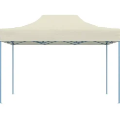Pelouses & Jardins-vidaXL Tente de réception pliable professionnelle 3x4 m Acier Crème Cr&egrave;me