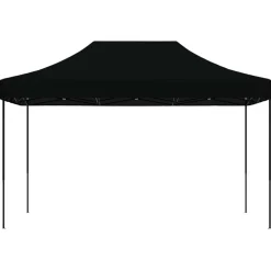 Pelouses & Jardins-vidaXL Tente de réception pliable escamotable 440x292x315 cm Noir