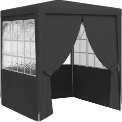 vidaXL Tente de réception et parois latérales 2x2 m 90 g/m²