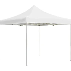 Pelouses & Jardins-vidaXL Tente de réception pliable Aluminium 3 x 3 m Blanc