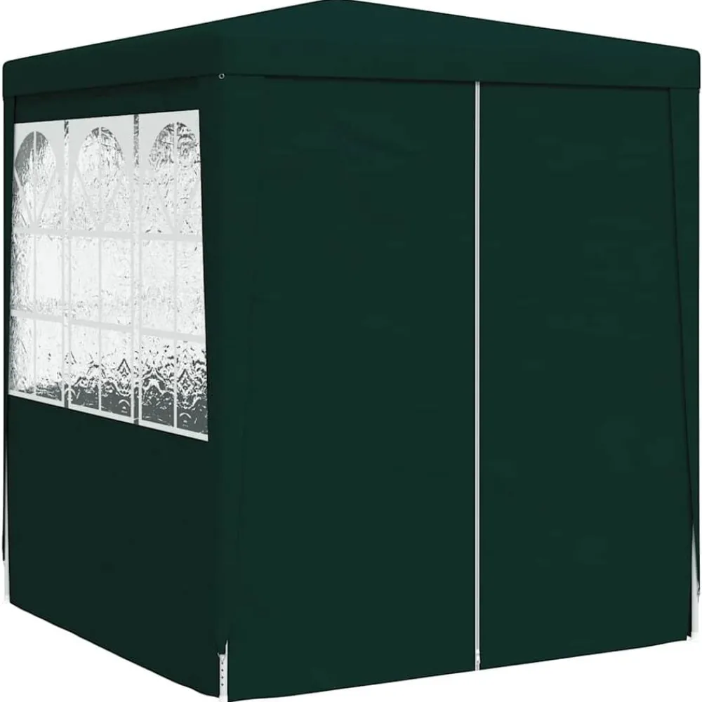 Pelouses & Jardins-vidaXL Tente de réception avec parois latérales 2x2 m 90 g/m² Vert