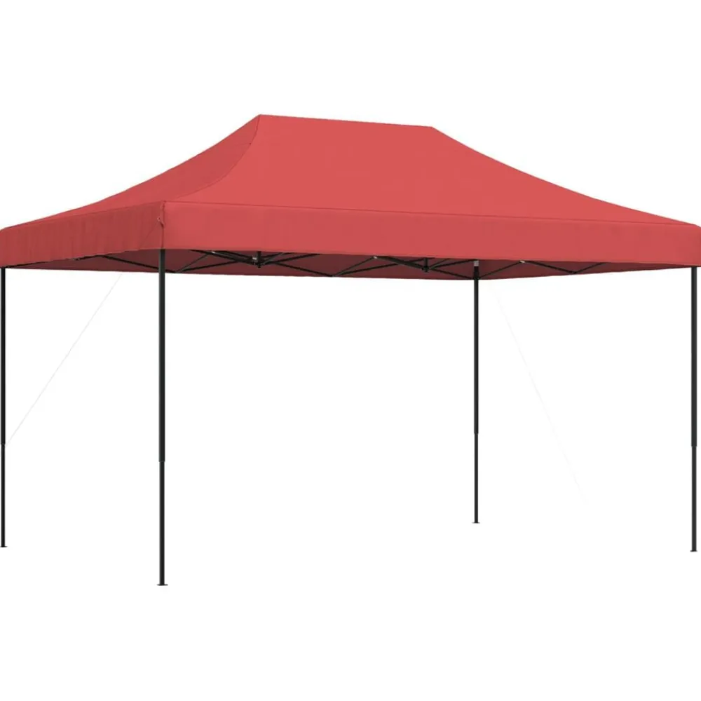 Pelouses & Jardins-vidaXL Tente de réception pliable escamotable 440x292x315 cm Bordeaux