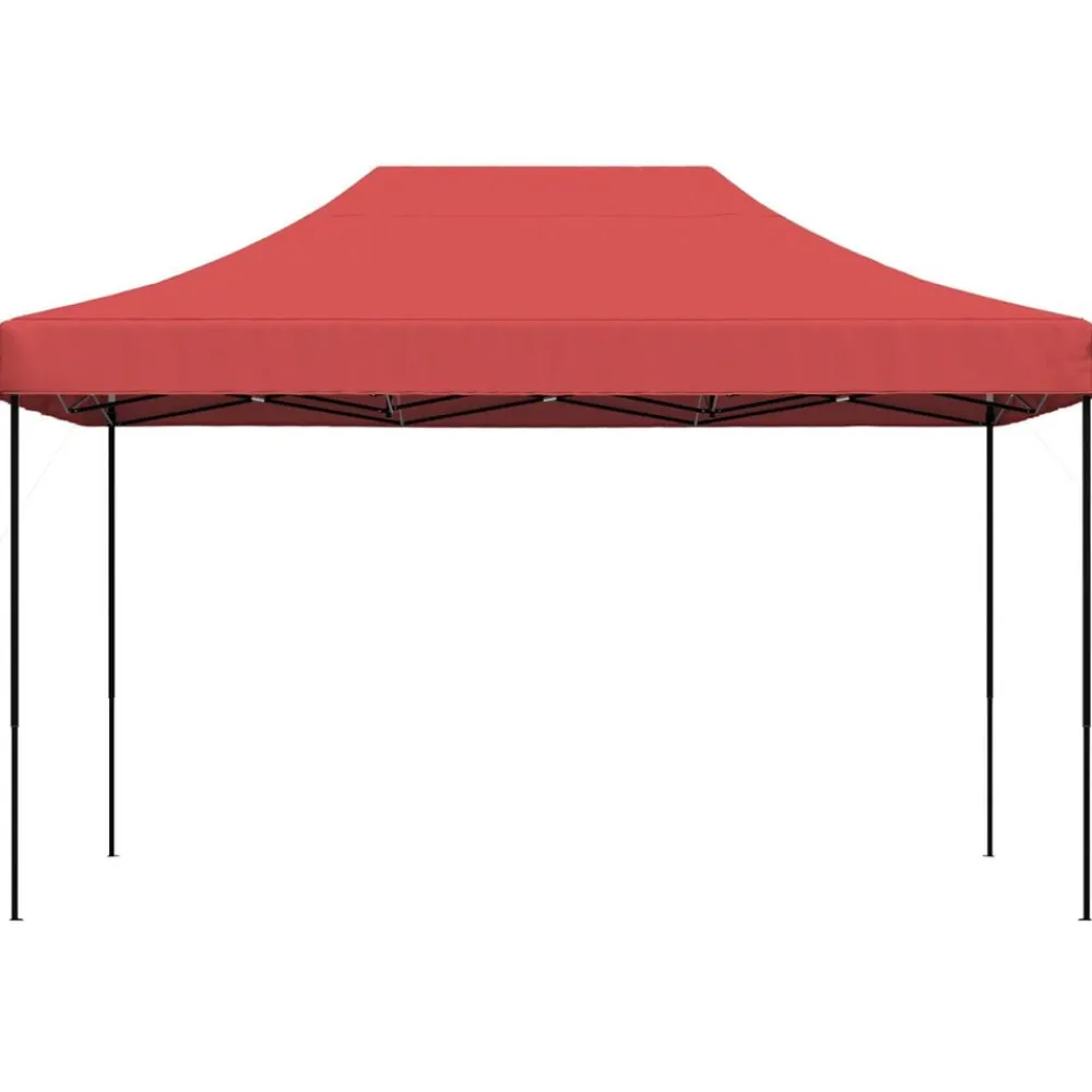 Pelouses & Jardins-vidaXL Tente de réception pliable escamotable 440x292x315 cm Bordeaux