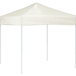Pelouses & Jardins-vidaXL Tente de réception pliable Crème 2x2 m Cr&egrave;me