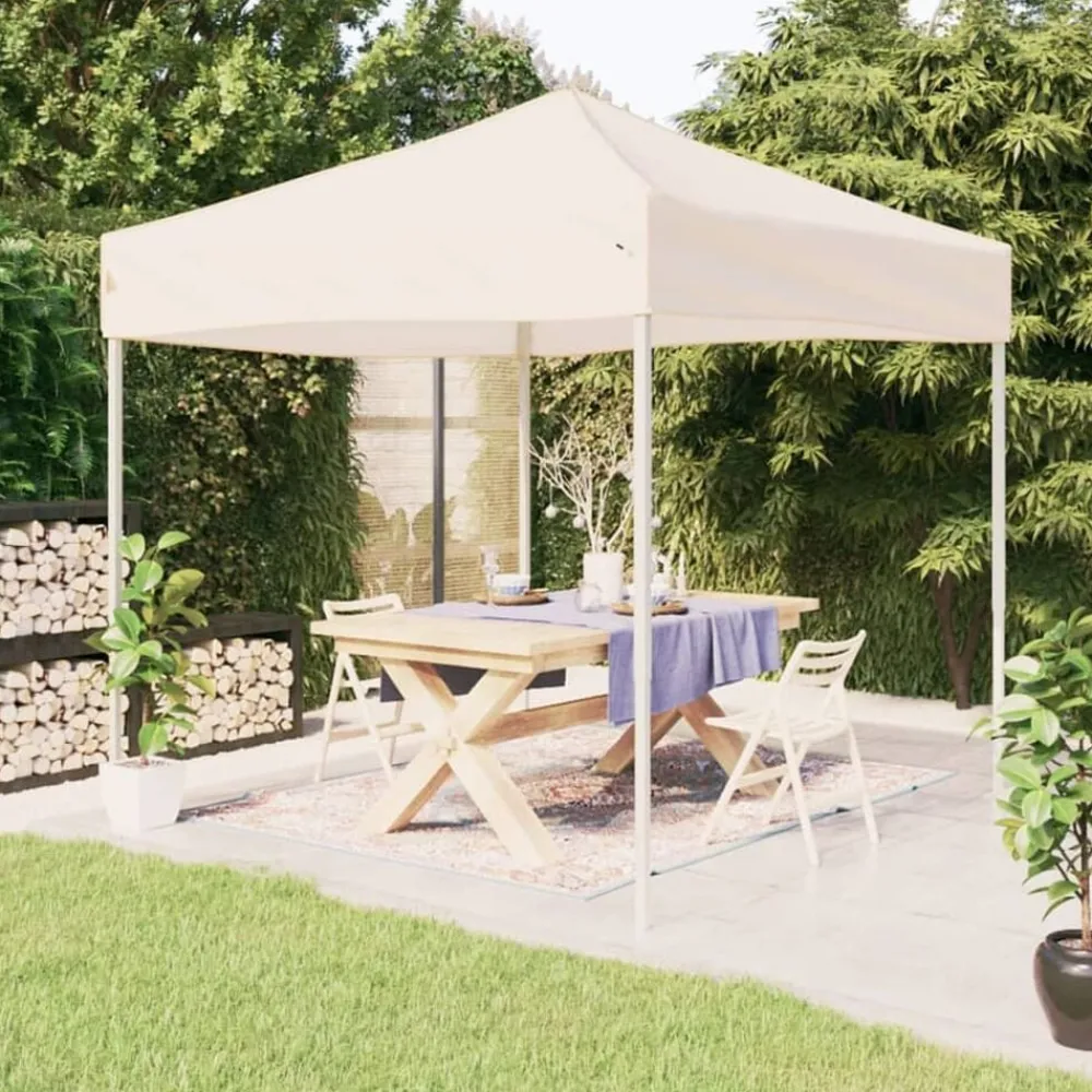 Pelouses & Jardins-vidaXL Tente de réception pliable Crème 2x2 m Crème
