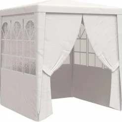 vidaXL Tente de réception avec parois latérales 2x2 m 90 g/m²