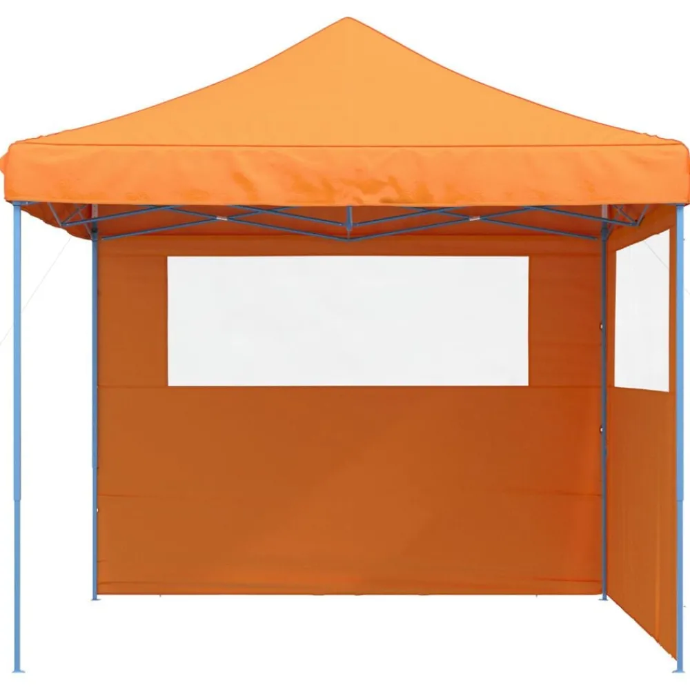 vidaXL Tente de réception pliable escamotable avec 2 parois latérales