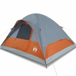 Loisirs De Plein Air-vidaXL Tente familiale à dôme 6 personnes imperméable Orange