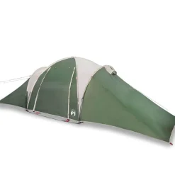 Loisirs De Plein Air-vidaXL Tente familiale à dôme 6 personnes imperméable Vert