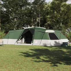 Loisirs De Plein Air-vidaXL Tente familiale avec toit 833 x 585 x 216 cm taffetas Vert