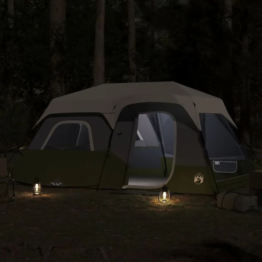 vidaXL Tente familiale avec LED 9 personnes libération rapide