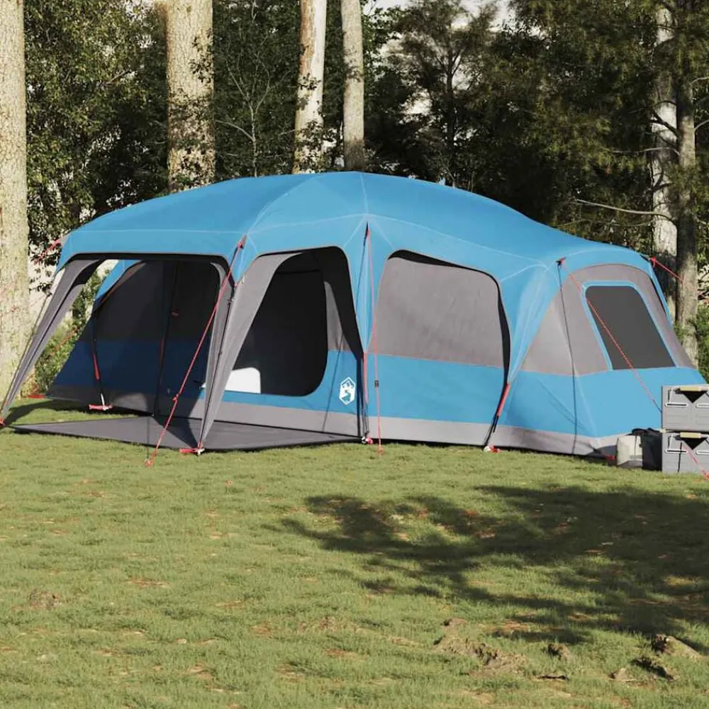 vidaXL Tente familiale avec dôme de porche 9personnes imperméable