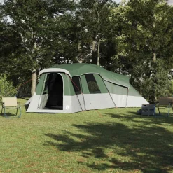 Loisirs De Plein Air-vidaXL Tente familiale avec toit 762 x 655 x 218 cm taffetas Vert