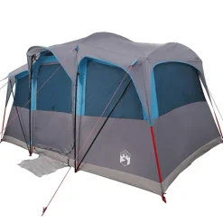 Loisirs De Plein Air-vidaXL Tente familiale avec toit et gris 435 x 255 x 216 cm Bleu