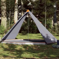 Loisirs De Plein Air-vidaXL Tente familiale tipi 8 personnes et orange imperméable Gris
