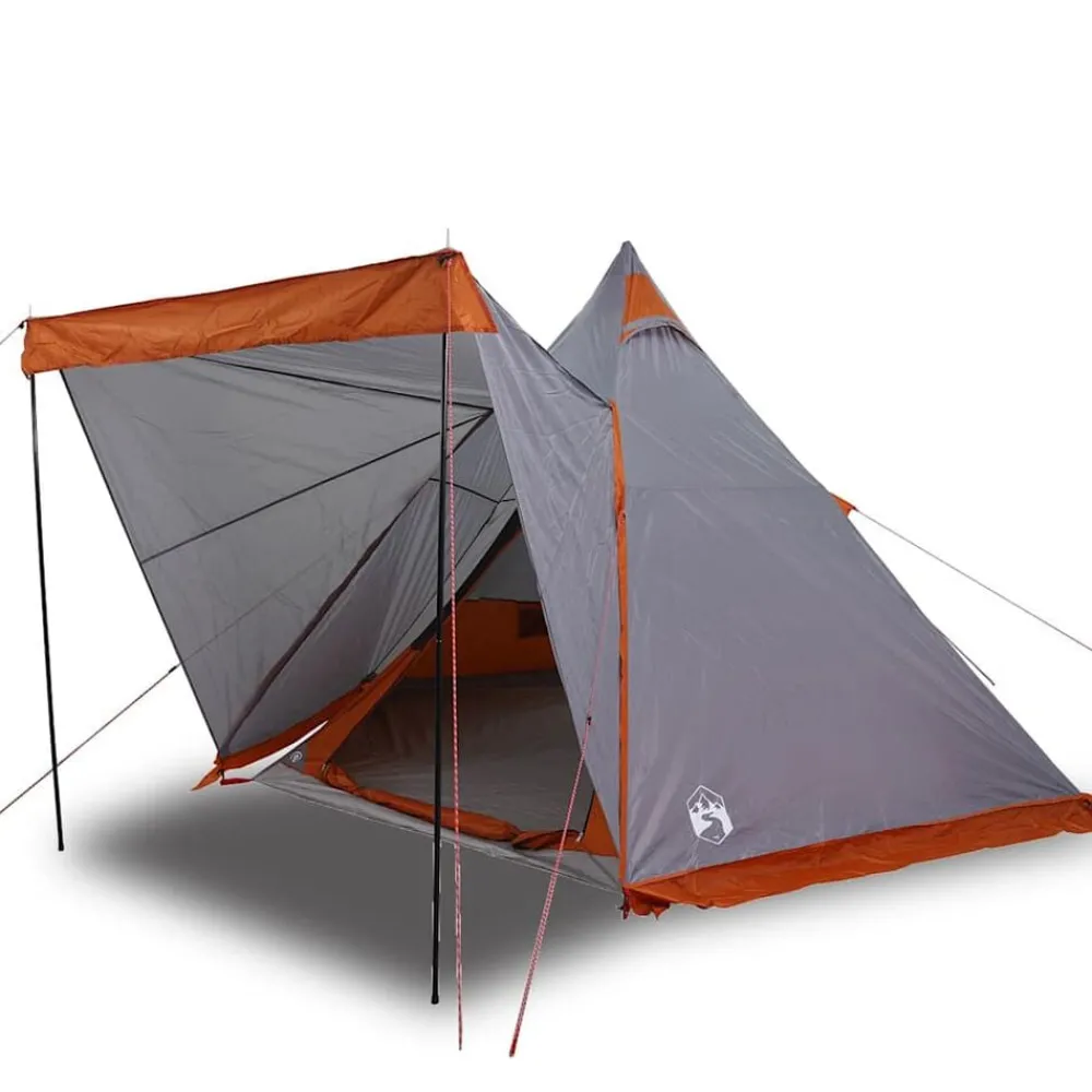 vidaXL Tente familiale tipi 6 personnes et orange imperméable