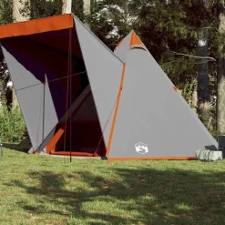 vidaXL Tente familiale tipi 6 personnes et orange imperméable