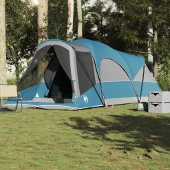 Loisirs De Plein Air-vidaXL Tente familiale tunnel 8 personnes imperméable Bleu