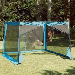 Loisirs De Plein Air-vidaXL Tente intérieure avec toit 303 x 303 x 196 cm taffetas Bleu