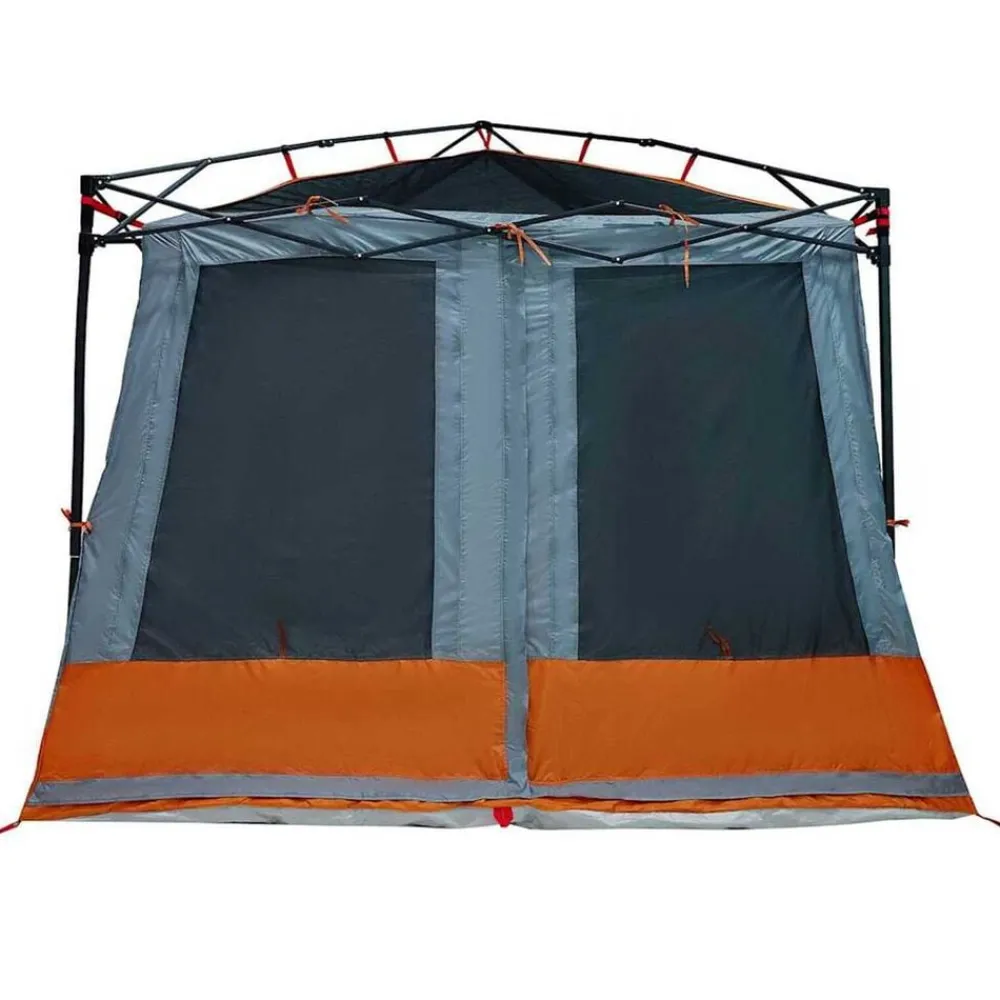Loisirs De Plein Air-vidaXL Tente intérieure 291 x 291 x 240 cm taffetas Gris et orange