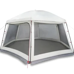 Loisirs De Plein Air-vidaXL Tente piscine toit amovible parois maille 512x458 cm Gris