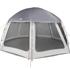 Loisirs De Plein Air-vidaXL Tente piscine toit amovible parois maille 510x510 cm Gris