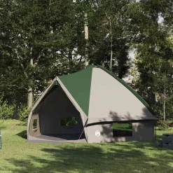 vidaXL Tente Teepee 10 personnes et blanc 567 x 470 x 242 cm