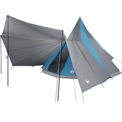 Loisirs De Plein Air-vidaXL Tente Tipi avec toit 510 x 690 x 330 cm taffetas Bleu