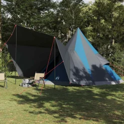Loisirs De Plein Air-vidaXL Tente Tipi avec toit 510 x 690 x 330 cm taffetas Bleu