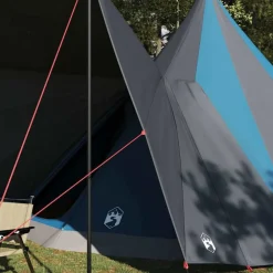 Loisirs De Plein Air-vidaXL Tente Tipi avec toit 510 x 690 x 330 cm taffetas Bleu
