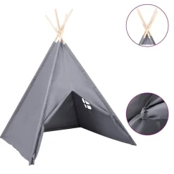 vidaXL Tente tipi d'enfants avec sac Peau de pêche 120x120x150 cm