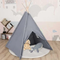 vidaXL Tente tipi d'enfants avec sac Peau de pêche 120x120x150 cm