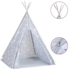 vidaXL Tente tipi pour enfants avec sac Polyester 115x115x160 cm