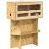 Articles Pour Animaux De Compagnie-vidaXL Terrarium Marron 60 x 30 x 80 cm OSB