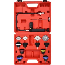 Equipement & Outils De Garage-vidaXL Testeur de pression pour refroidissement et bouchon 14 pcs