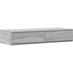 vidaXL Tiroirs de lit avec tiroir Gris Sonoma 100 x 36,5 x 16,5 cm