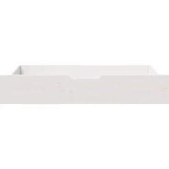 Produits Ménagers-vidaXL Tiroirs sous le lit 2 pcs 95x55x17 cm bois de pin massif Blanc
